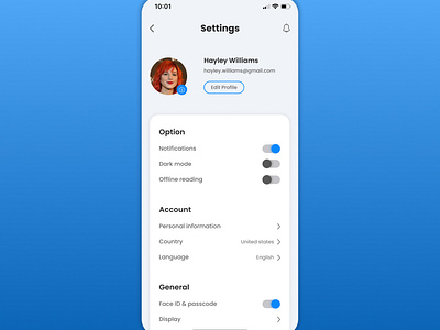 Daily UI 007 - Settings