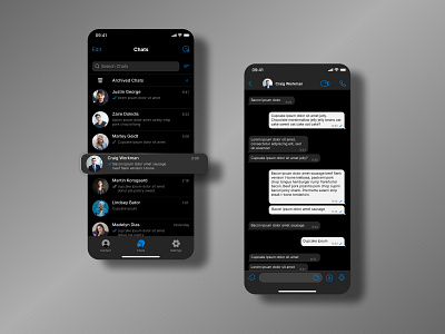 Direct Messaging - Daily UI 013 chatting app daily ui direct messaging figma graphic design mobile app mobile design product design ui ui design ux design