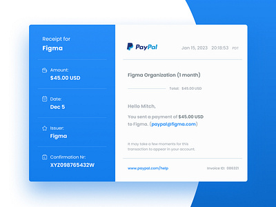 Email Receipt - Daily UI 017