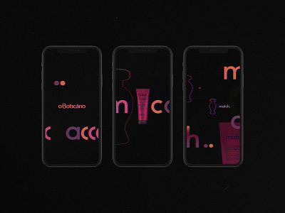 Boticário. MATCH™ — Mobile Visuals artboard artwork composition design graphic design interfacedesign interfaces mobile motion design motion graphics ui ui design visual design visuals