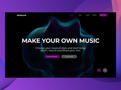 Music Maker Website Design