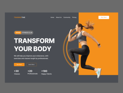 Training Website Design By Giuliana Web Designer Developer On Dribbble Training Website Design By Giuliana Web Designer Developer On Dribbble