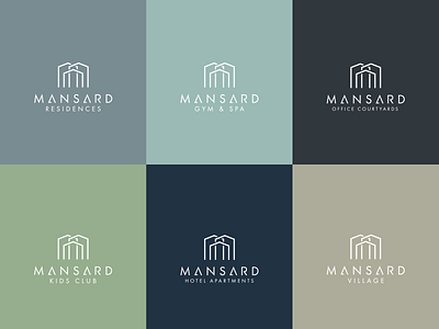 Mansard Logos and Brand Identity brand brand design brand identity branding design logo logodesign typography vector
