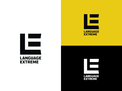 Language Extreme Logo brand brand design brand identity branding design icon logo logodesign typography