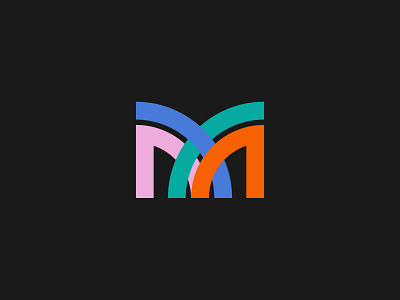 M branding color design icon illustration letter logo m m icon m logo mark monogram symbol