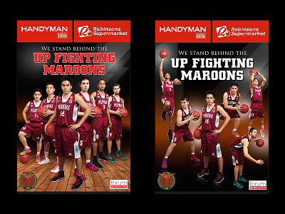Design for University of the Philippines - Basketball Team advertising art basketball branding graphic design layout logo photography sportdesign typography