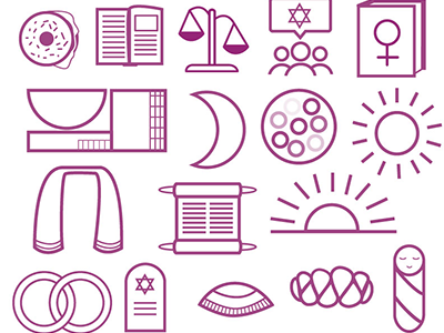 Icons for Jewish Congregation Website