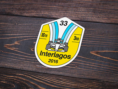 F1 tribute sticker badge design formula helvetica homage illustrator logo motorsport one racecar spray sticker