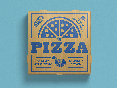 Allianz Pizza Box advertising concept direct fastfood mailing packaging pizza