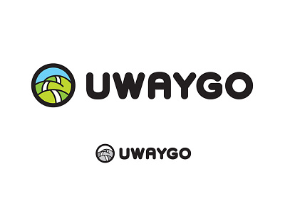 Uwaygo logo design art branding design illustration journey line logo monoline traffic travel