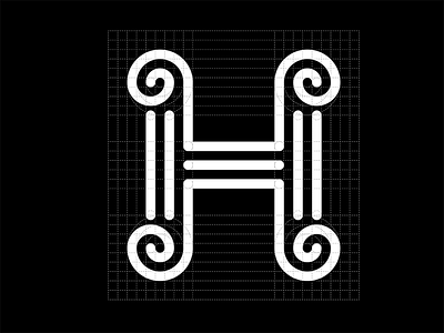 Logo Alphabet 8-26 alphabet barok black branding grid layout letter lines logo project thick typography