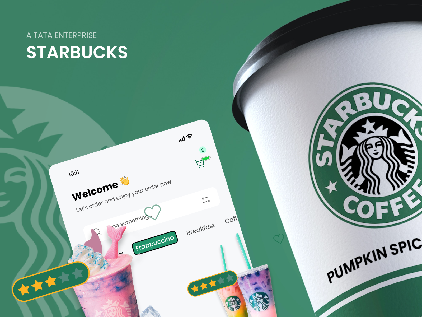 Starbucks app revamp by UX.Harsh on Dribbble