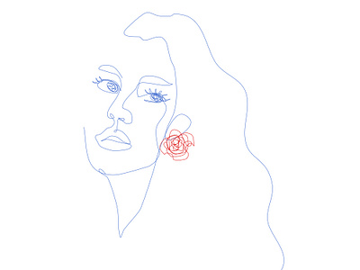 One Line Drawing Portrait