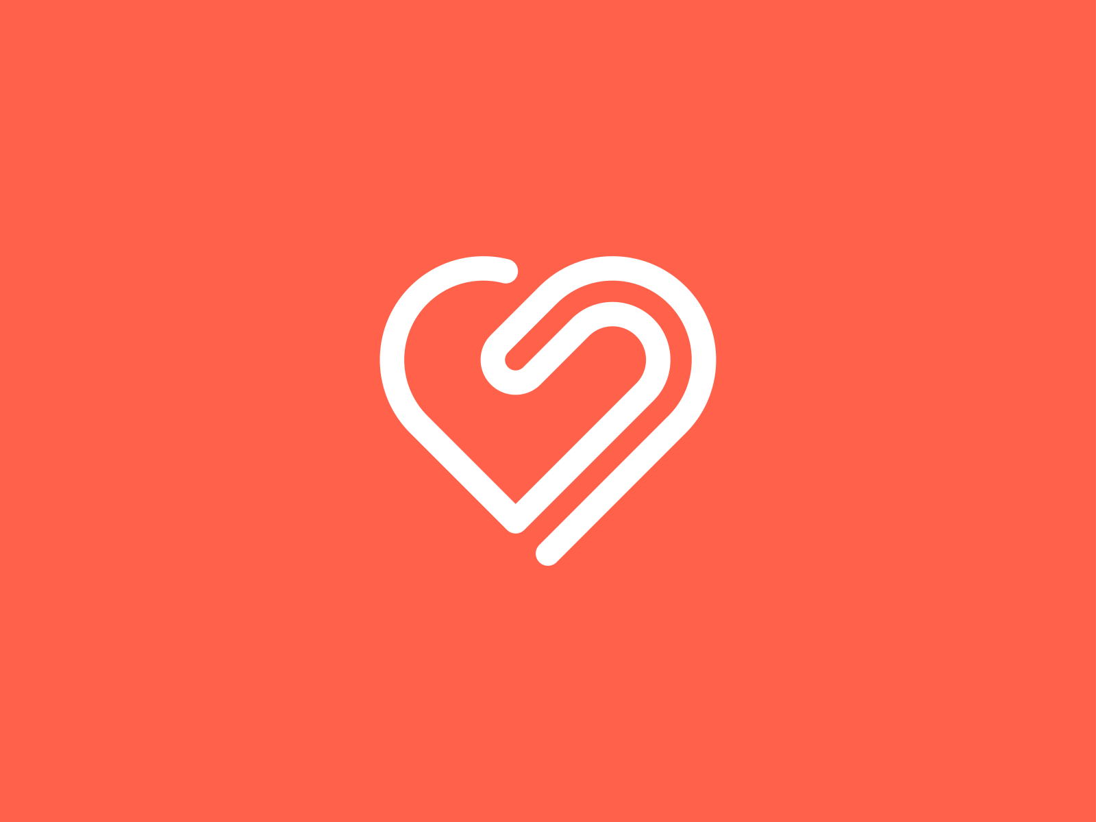 Single Line Heart Logo by Nick Budrewicz on Dribbble