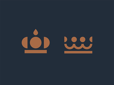 Crown + Water Logo Concepts