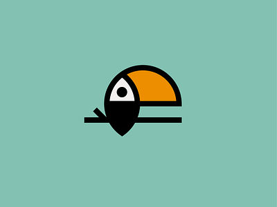 The Toucan beak bird bird icon bold branding exotic icon illustration jungle line art logo logomark mark negative space sticker toucan vector wildlife