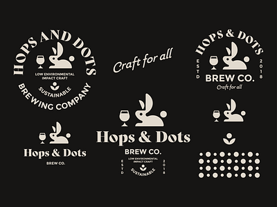 Hops and Dots Brewery Logo - Design Toolkit