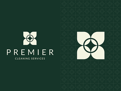 Premier Cleaning Logo Design branding clean cleaning droplet geometric gold green house cleaning icon identity laundry leaf logo mark negative space service tidy type wash water