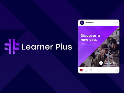 Learner Plus Logo Design