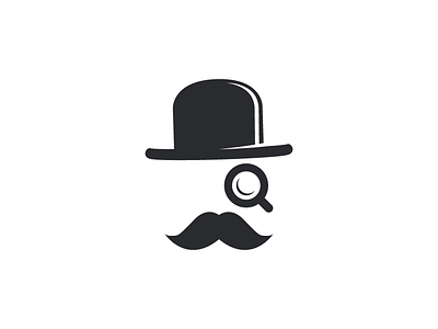 Dapper Coffee WIP cafe coffee grooming hat icon identity logo logo design moustache negative space smart vector