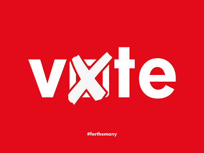 GO VOTE! election icon labour logo logomark logotype symbol type uk vector vote wordplay