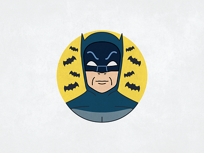 Adam West adam west bat batman hero icon illustration line art logo logomark symbol tv vector