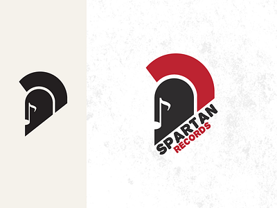 Spartan Records Type & Mono helmet icon identity logo logomark logotype music negative space rebound spartan symbol vector