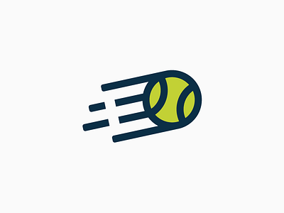 E-Shot Tennis Blog blog icon letter line art logo mark negative space symbol tennis type vector