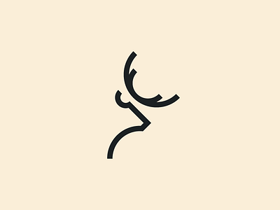 Rudolph/Reindeer - Minimal Logo V2