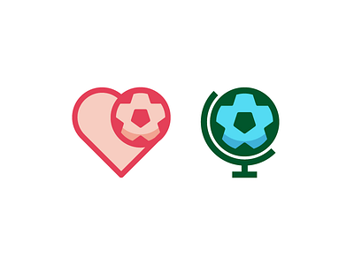 Love The World Cup branding icon line logo mark negative space soccer symbol type vector world cup