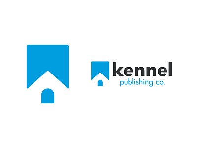 Kennel Publishing Co. book branding dog home icon identity illustration line art logo logotype mark negative space publishing type typography vector