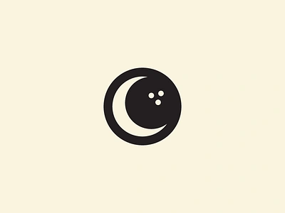 Moonlight Bowling Club bowling bowling ball branding icon identity line line art logo logomark mark moon moonlight negative space stars sticker symbol vector