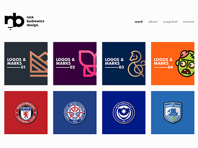 New Website! brand branding branding design football icon identity illustration line art logo logofolio logotype negative space soccer sticker type typography vector web web ad website