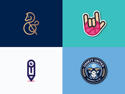 2018 brand branding crest eye football horse icon identity illustration line art logo logotype monogram negative space pen soccer sticker top 4 type vector
