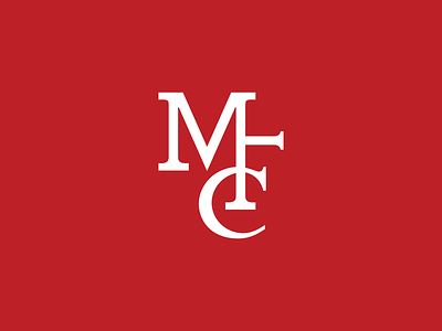MFC Monogram - Middlesbrough Football Club branding c f football icon identity illustration line art logo logomark m mark monogram negative space red retro soccer sticker type typography