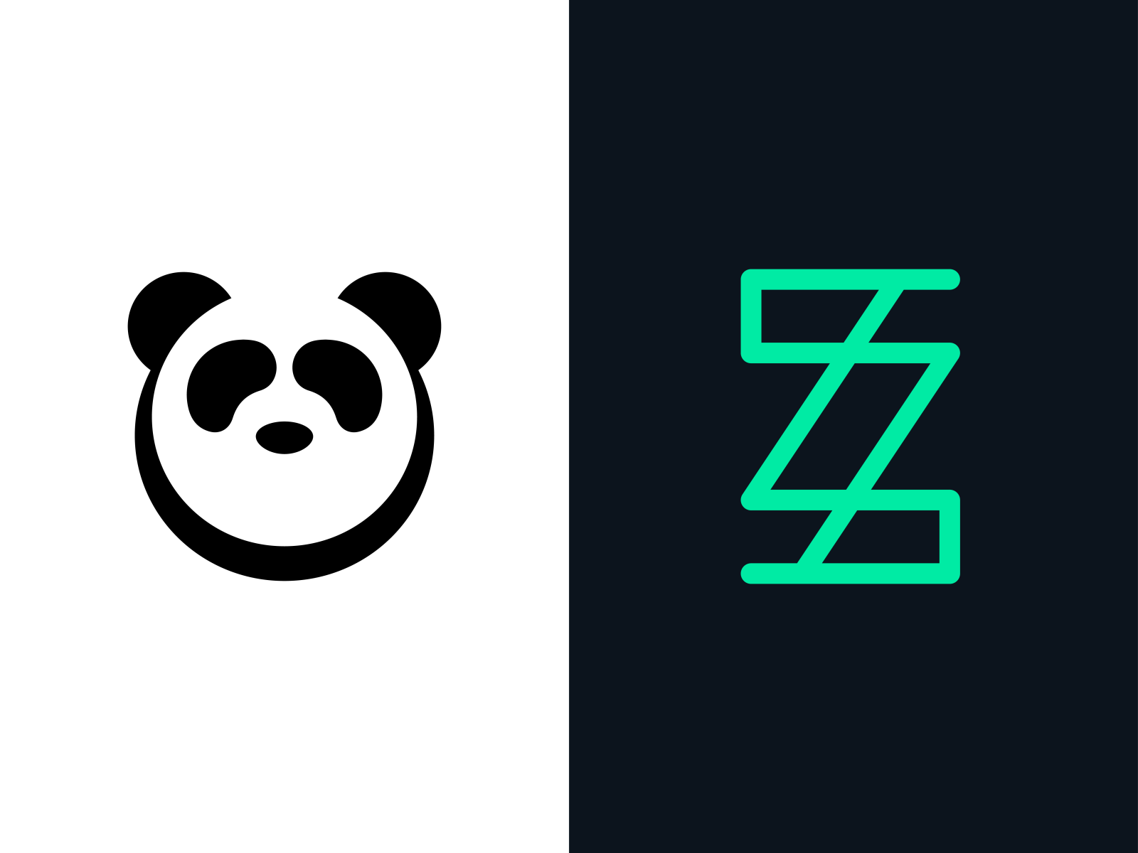 Daily Logo Challenge Day 3 & 4: Panda/Random Letter by Nick ...