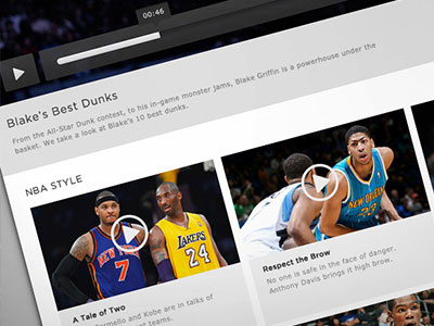 NBA.com Redesign basketball desktop interactive lebron lebron james nba nba.com online ui ux webpage