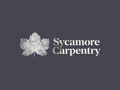 Sycamore Carpentry builder business card carpentry carptenter craft fingerprint invoice leaf stationary sycamore thumbprint tradesman van wood