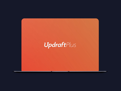 UpdraftPlus Logo Redesign backup development logo orange plugin rebrand redesign security typography updraftplus website wordpress