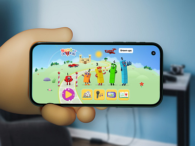 Numberblocks and Alphablocks app UI design