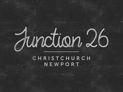 Junction 26 logo hand lettering junction26 lettering logo text texture typography