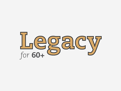 Legacy logo church club community design legacy logo seniors team