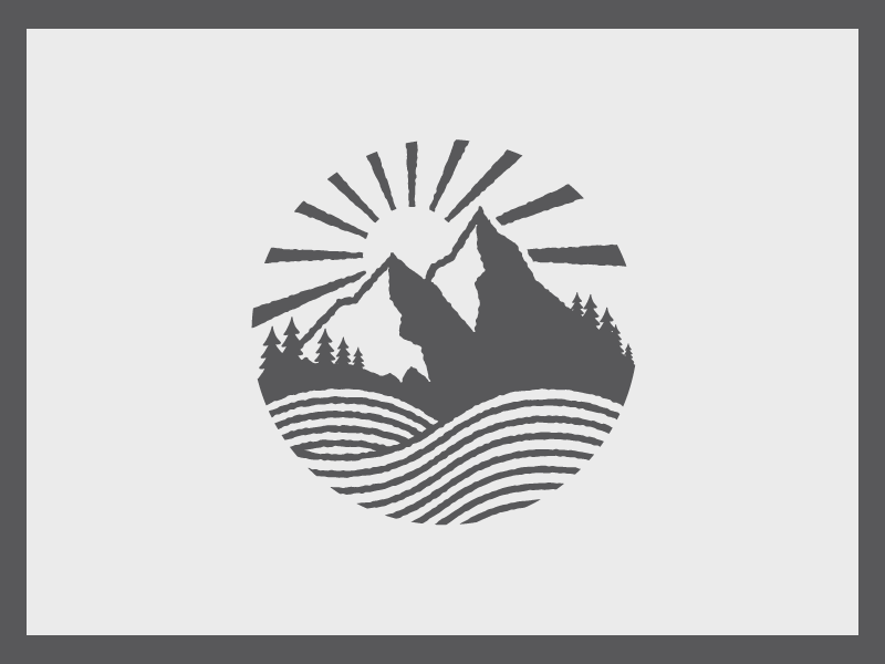 The Last Wilderness Logo 1 badge day design logo moon mountain night river sun water wild wilderness