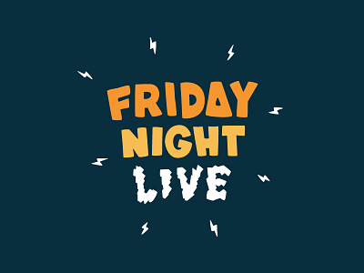 Friday Night Live logo design friday kids club live logo logofolio night youth group