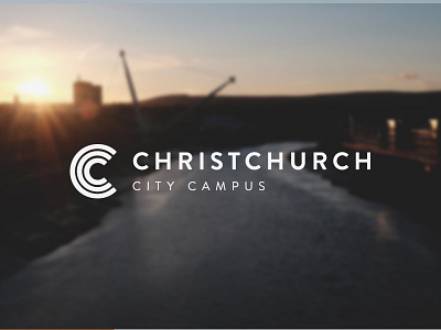 Christchurch City Campus Logo branding ccc church design logo logofolio logomark newport