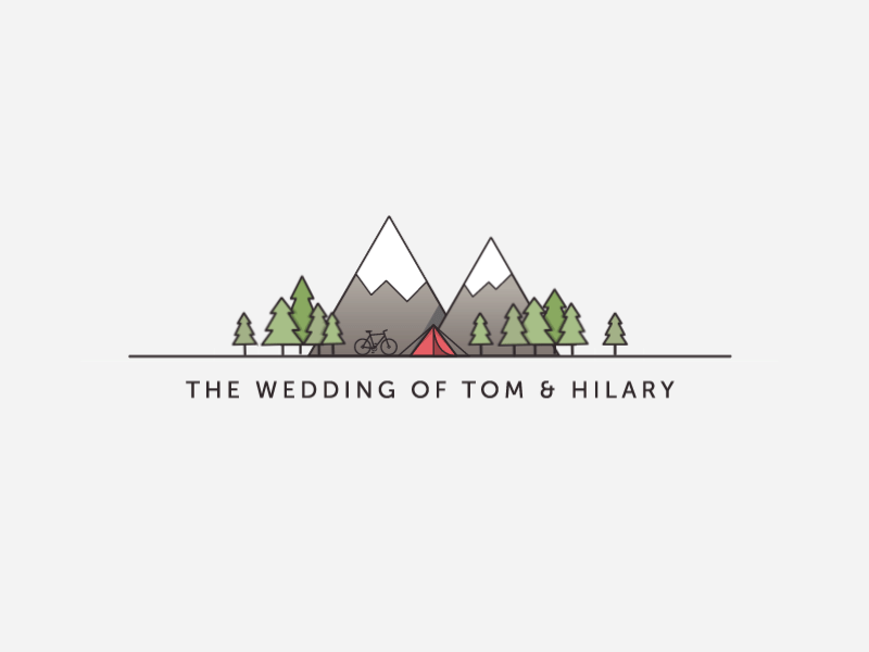 My First After Effects Animation adventure after effects animation bicycle camping logo trees wedding wild wilderness wonder