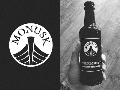 Monusk Deli Logo beer brand cafe deli design logo newport stout wales