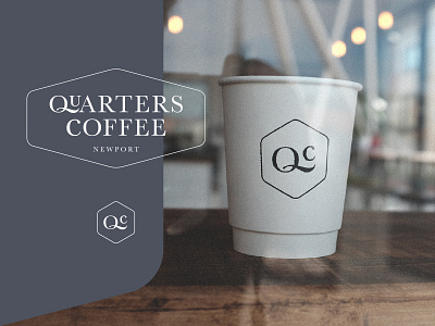 Quarters Coffee brand branding coffee coffee shop drink ethical food freelance logo design newport quarters wales