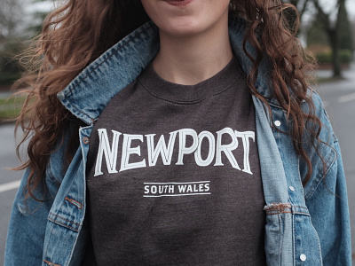 Newport Jumper apparel fashion hand lettering illustraion jumper newport typogaphy wales