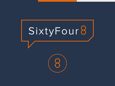 SixtyFour8 Logo accounting colour palette construction icon design logo money rebate tax